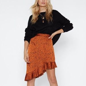 Nasty Gal On My Side Polka Dot Skirt